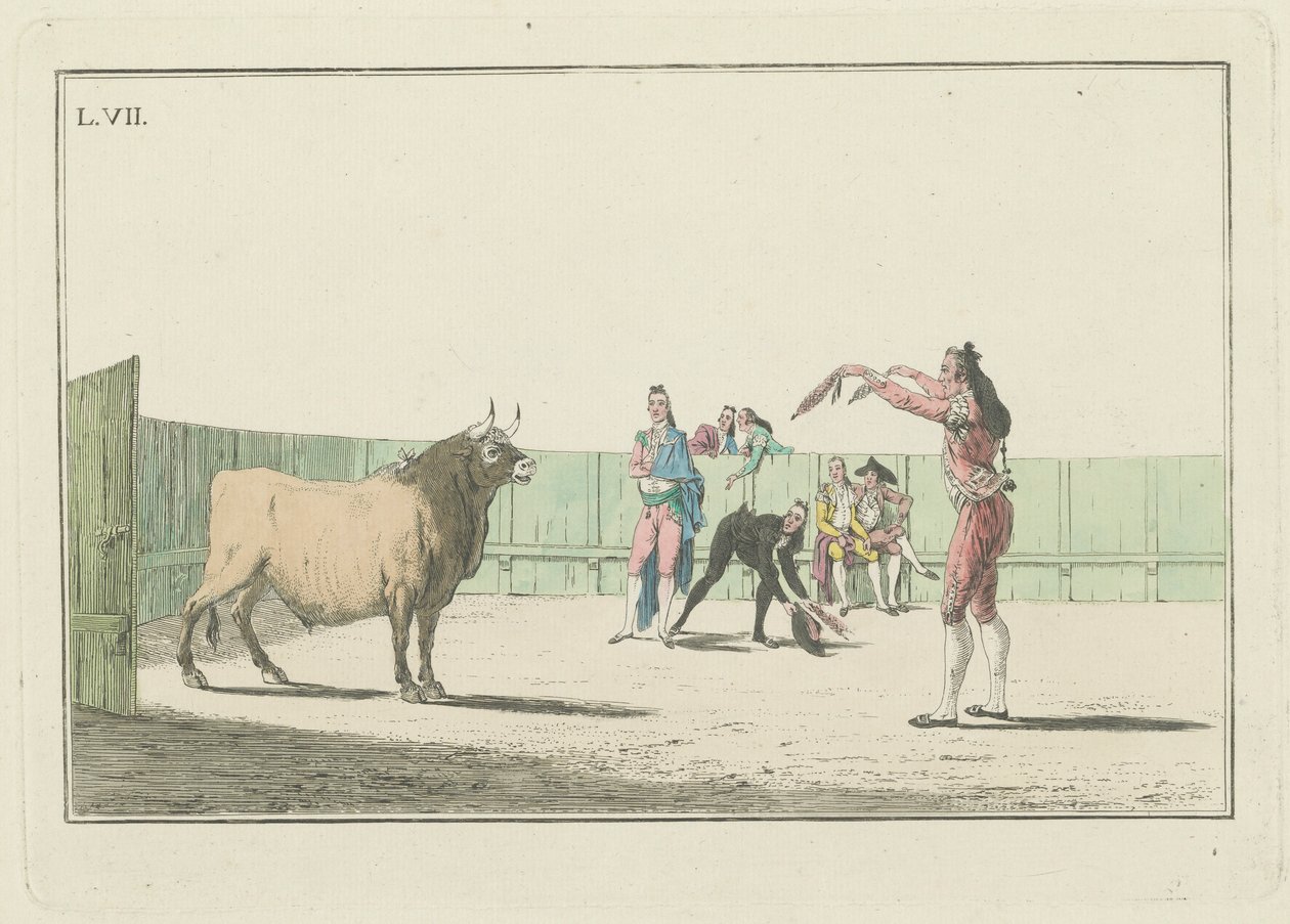Tavola VII, dalla serie Colección de las principales suertes de una corrida de toros da Antonio Carnicero