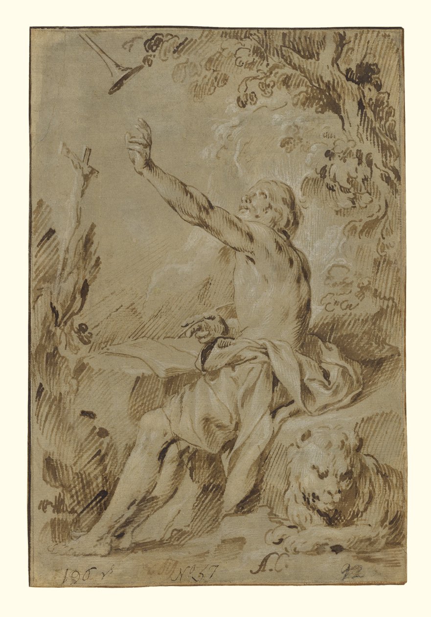 San Girolamo che ascolta la tromba del Giudizio Universale da Antonio Castillo y Saavedra
