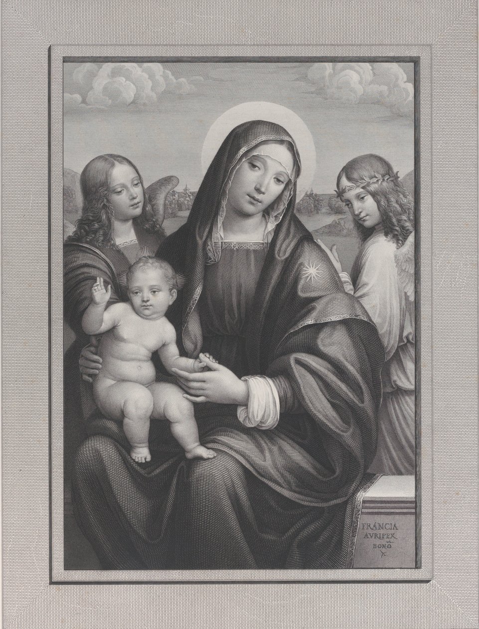 Madonna con bambino e angeli da Antonio Dalco
