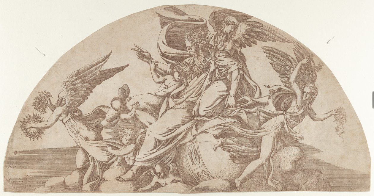 Dio seduto sul mondo, 1540-45 da Antonio Fantuzzi