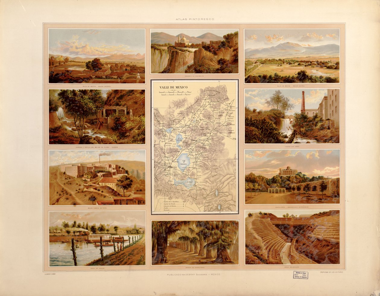 Atlante storico e pittorico degli Stati Uniti messicani. LOC 2008621671-15 da Antonio García Cubas
