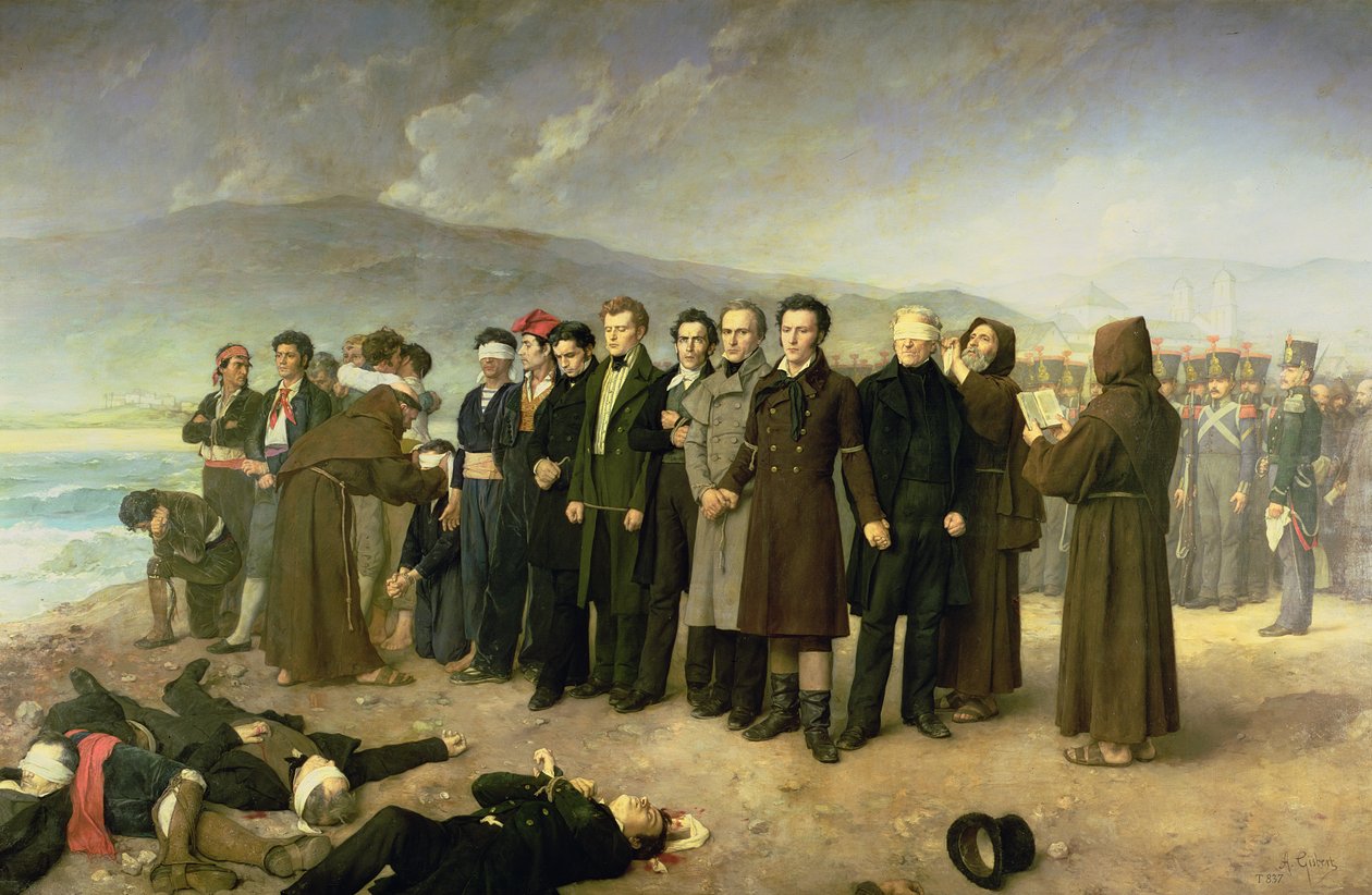 Esecuzione di Jose Maria de Torrijos y Uriarte e dei suoi compagni da Antonio Gisbert