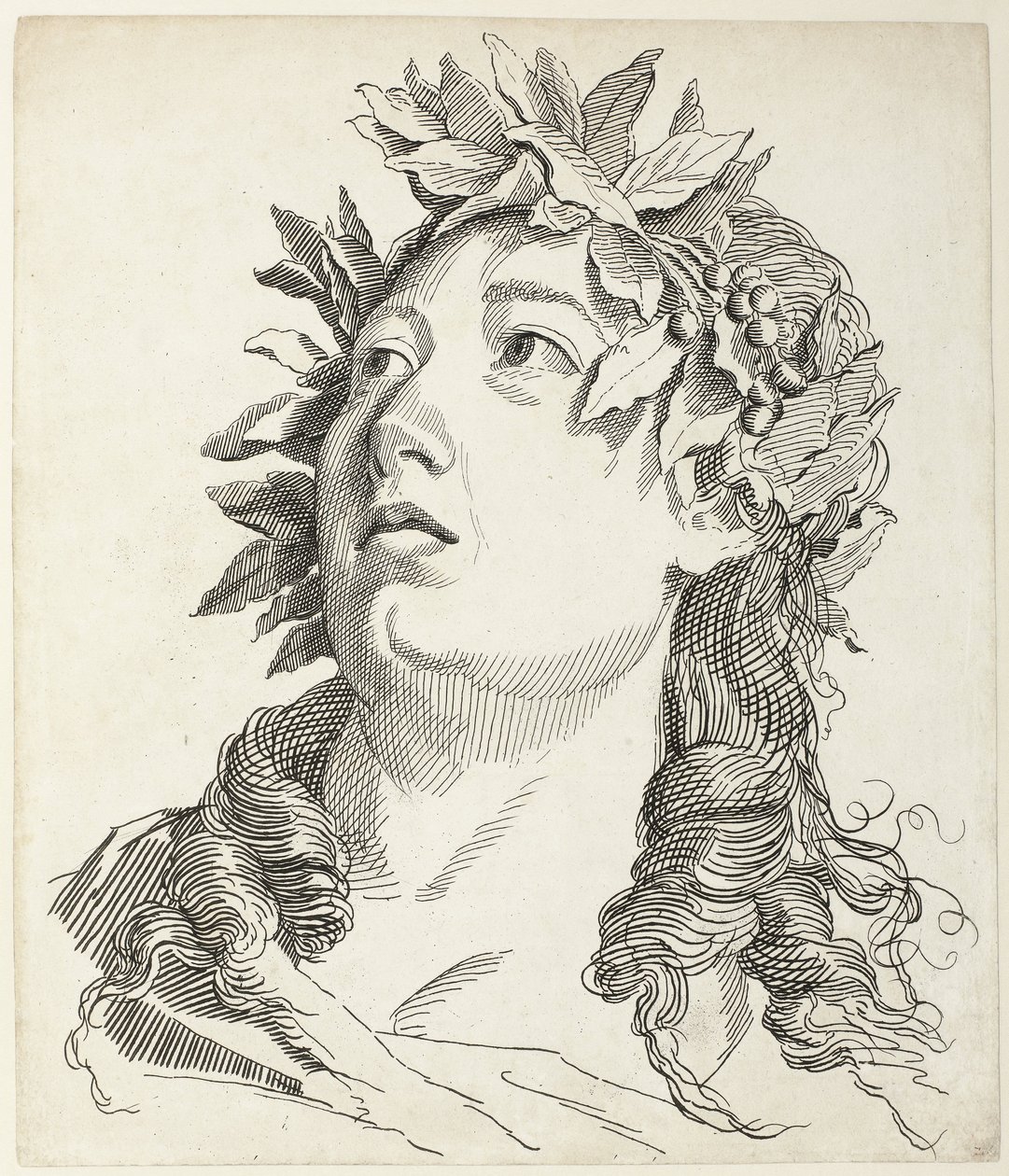 Testa di donna con corona d