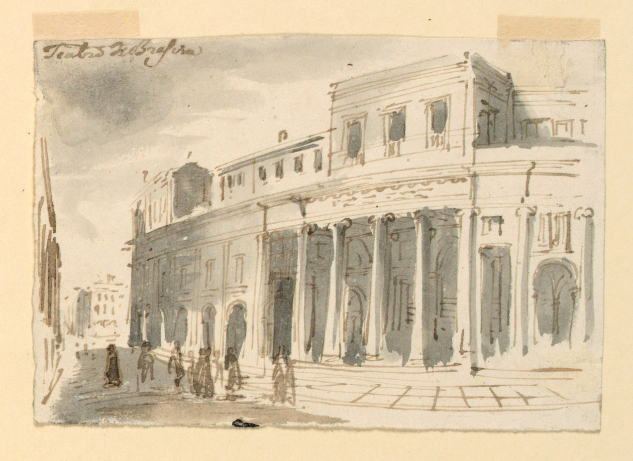 Esterno, Teatro di Brescia da Antonio Giuseppe Basoli