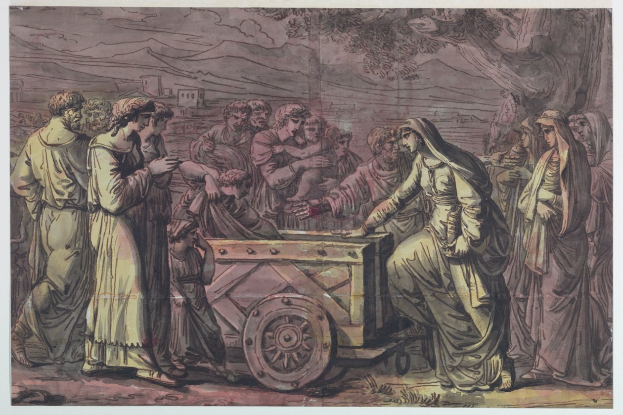 Lucio Albino salva le Vestali da Antonio Giuseppe Basoli