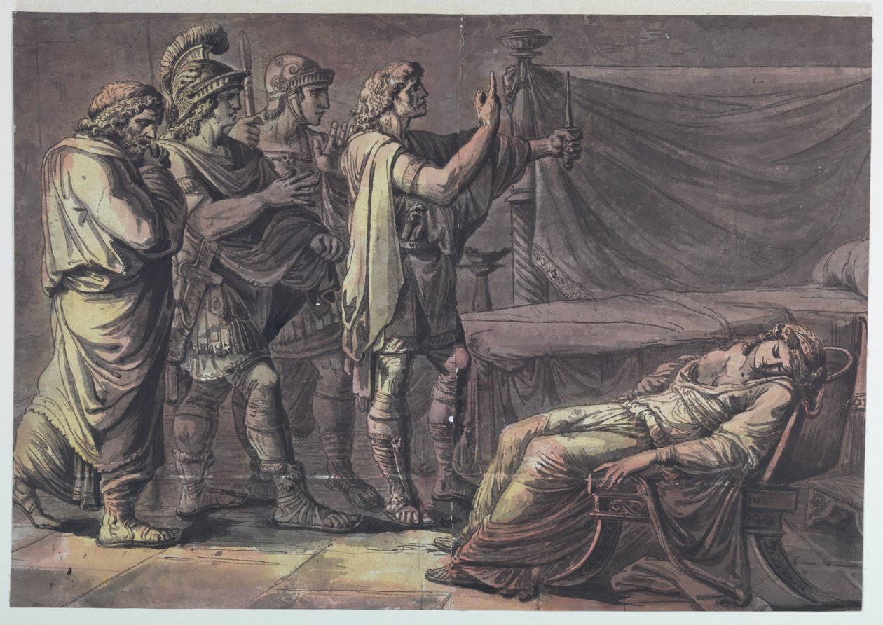 Nerone Trova il Corpo di Sua Madre, Agrippina da Antonio Giuseppe Basoli