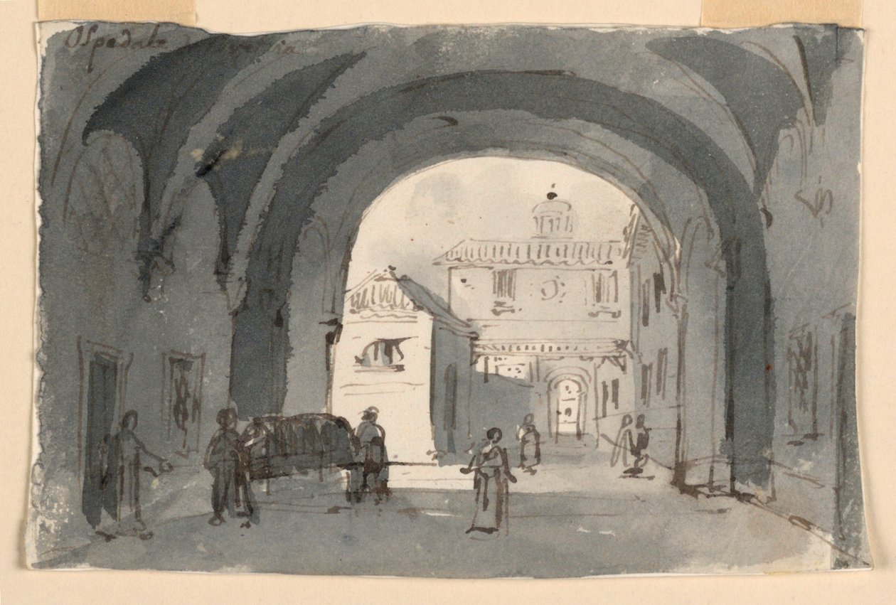 Scenografia, Ospedale di Brescia da Antonio Giuseppe Basoli