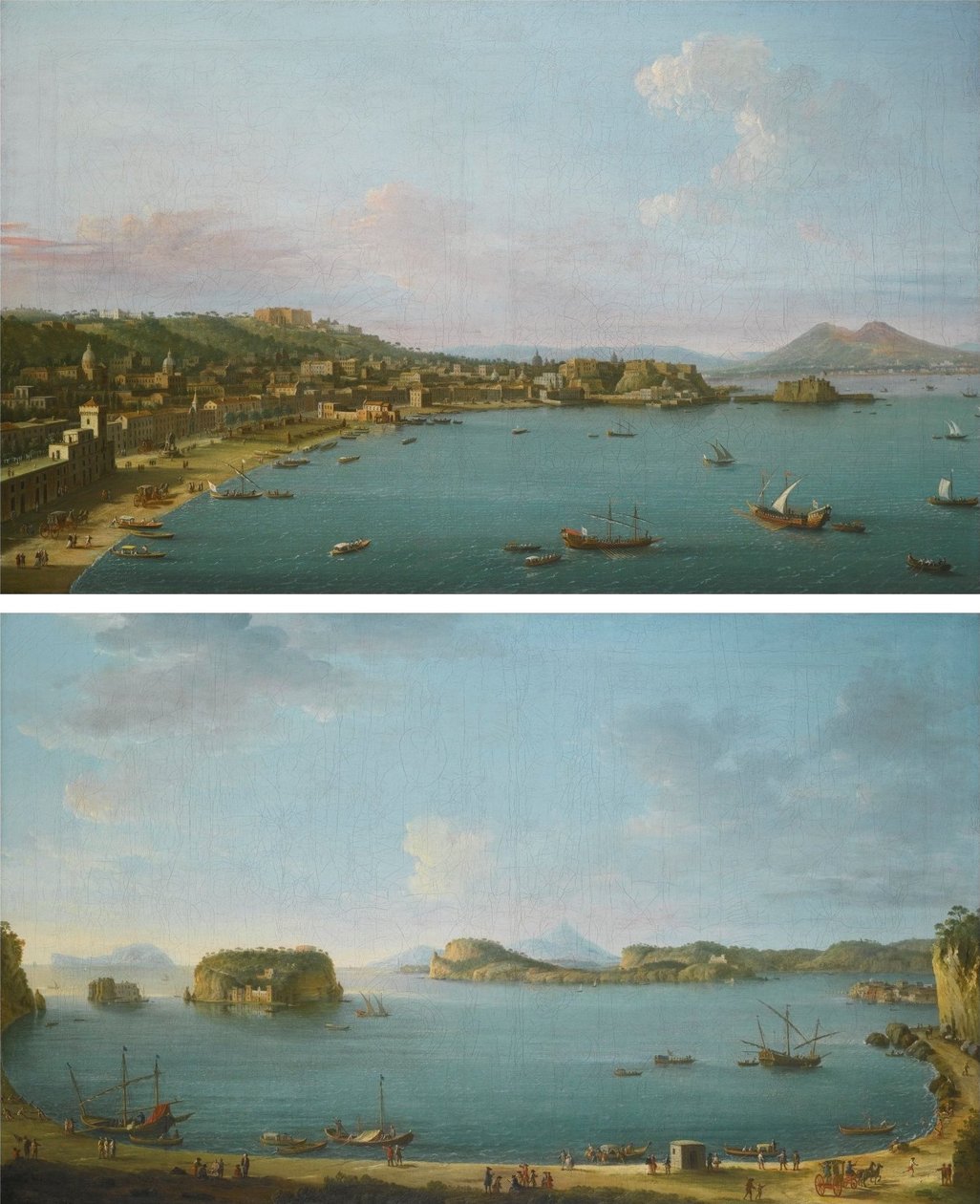 Napoli da Ovest e Il Golfo di Pozzuoli di Antonio Joli da Antonio Joli