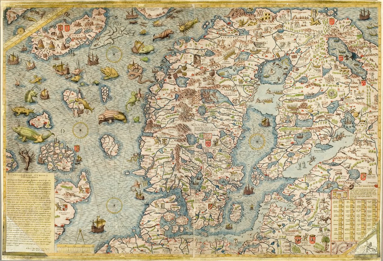 Carta Marina, originale da Antonio Lafreri