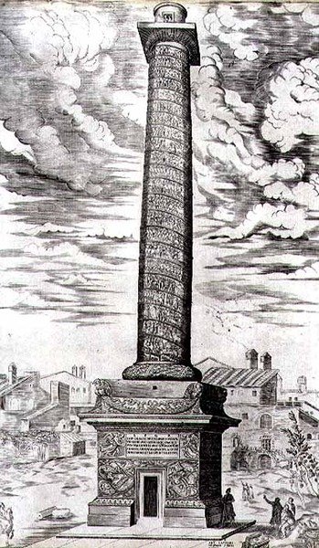 Colonna Traiana a Roma che celebra le campagne dell