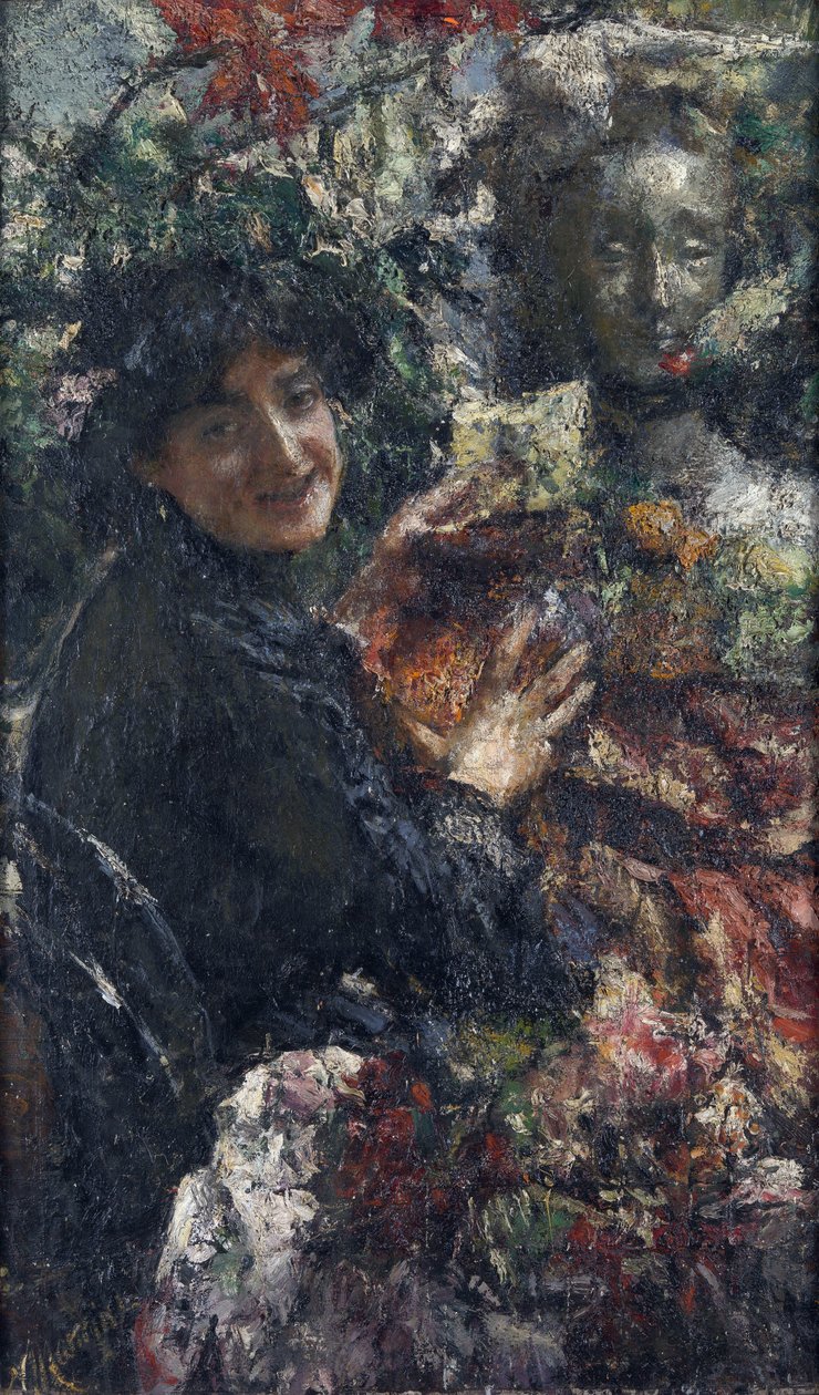 Aurelia, ritratto di un modello romano soprannominato la Cornacchia da Antonio Mancini