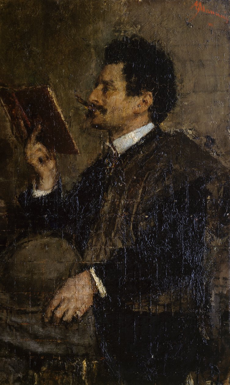 Ritratto del critico Saverio Kambo da Antonio Mancini