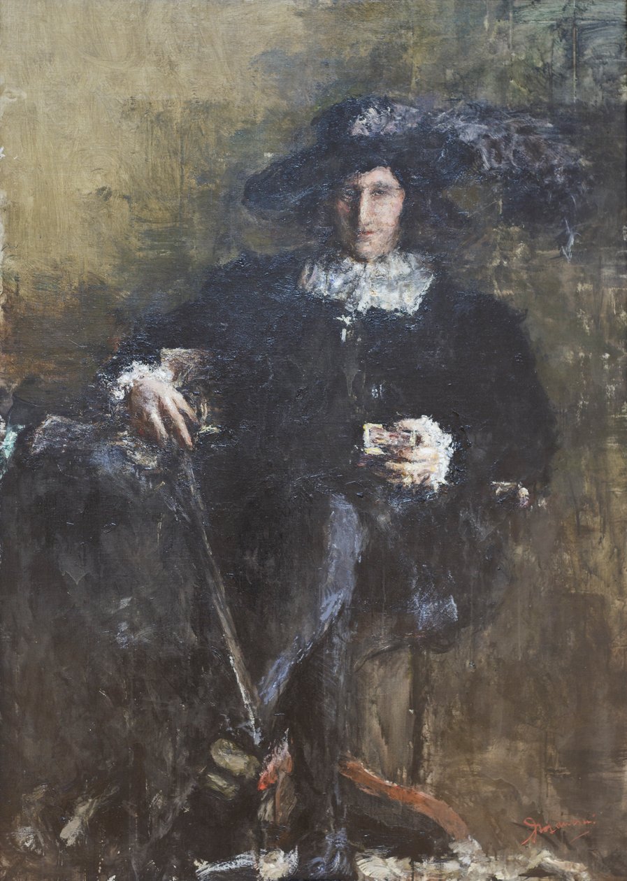 Moschettiere seduto da Antonio Mancini