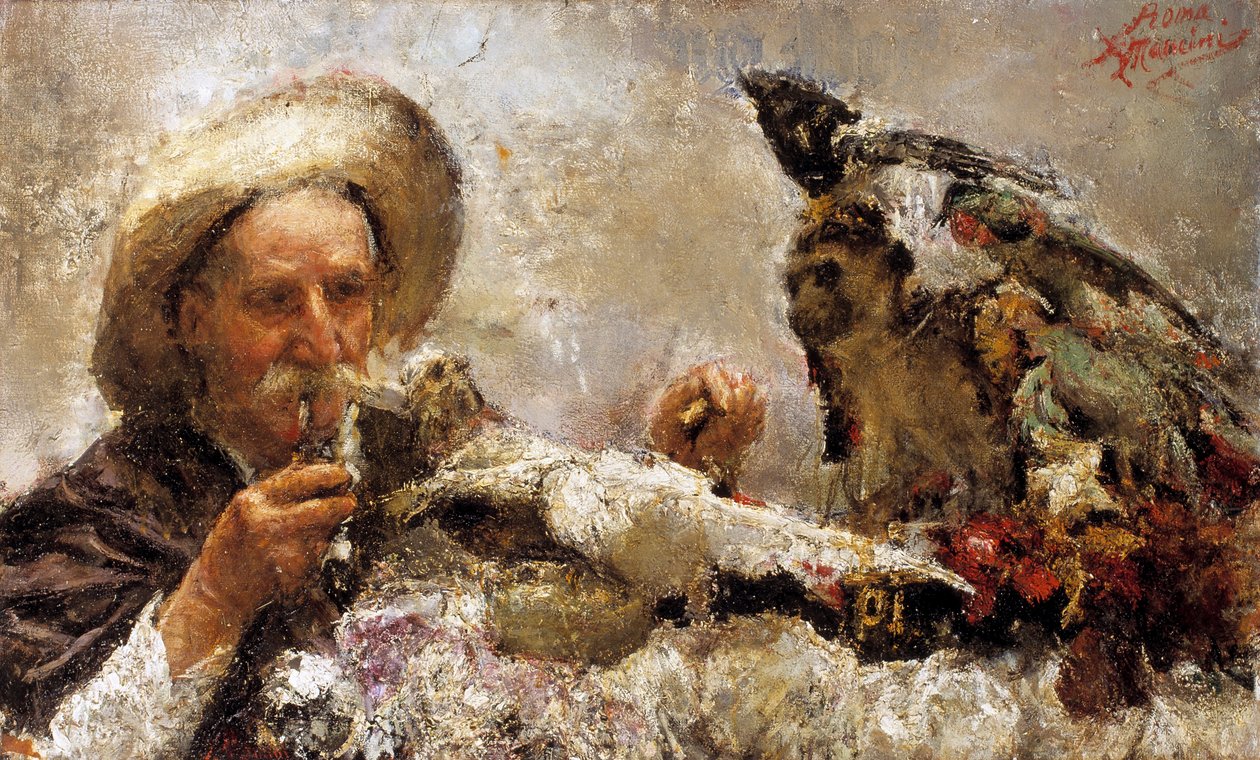 La chiromante, 1870-1930 da Antonio Mancini