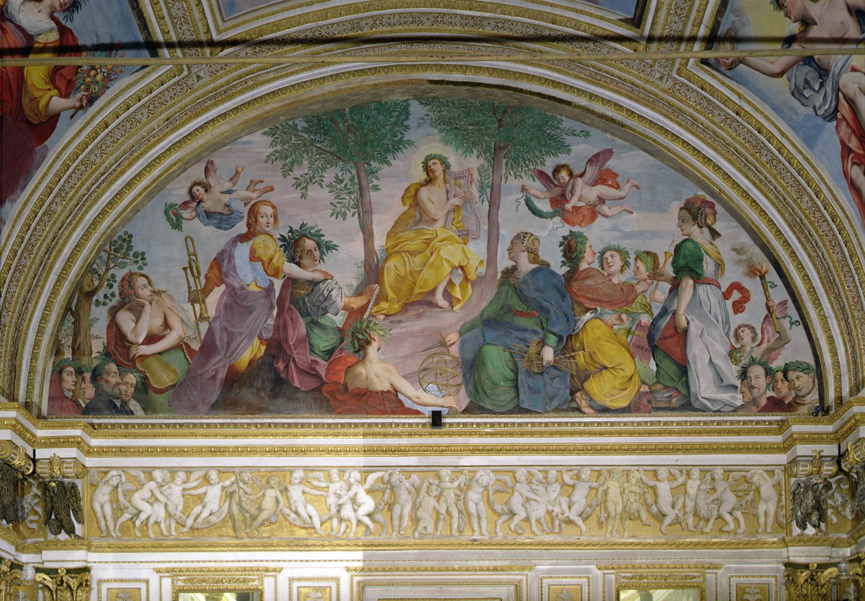 La Sala degli Specchi, Apollo e le Muse da Antonio Maria Viani