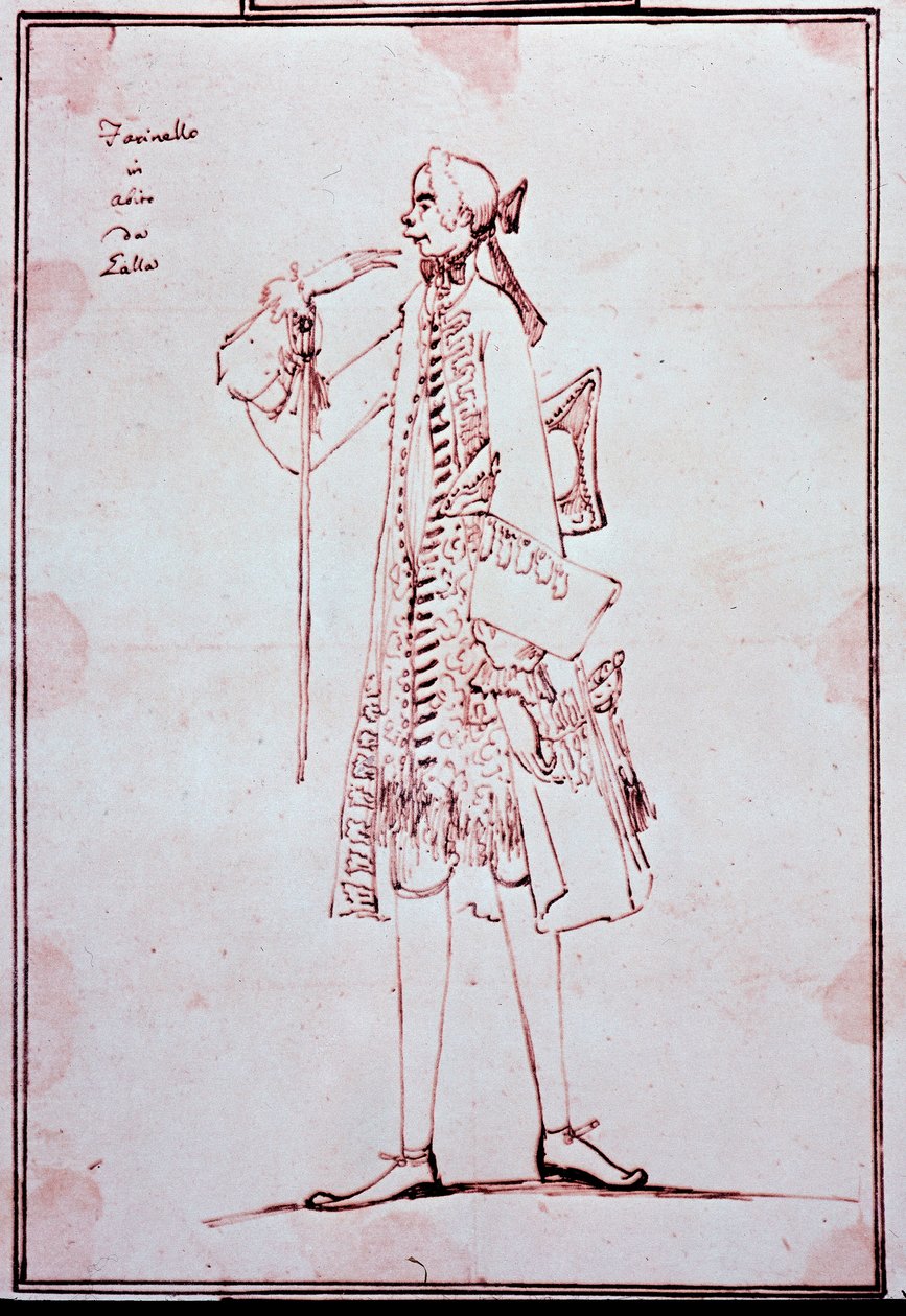 Ritratto di Carlo Broschi detto Farinelli (1705-1782) castrato italiano da Antonio Maria Zanetti