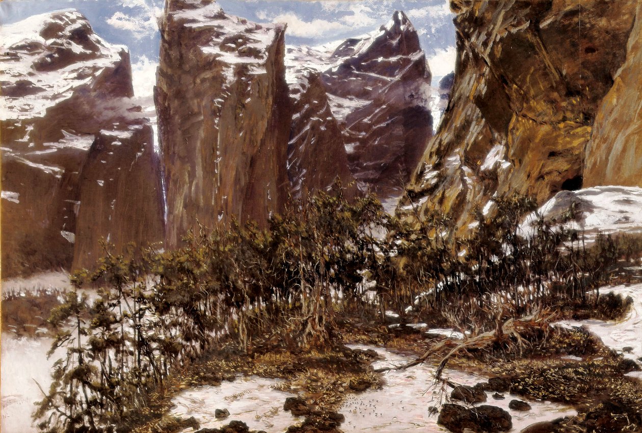Roncesvalles. Paesaggio del nord della Spagna da Antonio Munoz Degrain