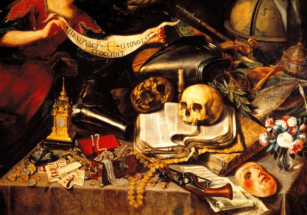 Illuminazione della vita (dettaglio) da Antonio Pereda y Salgado