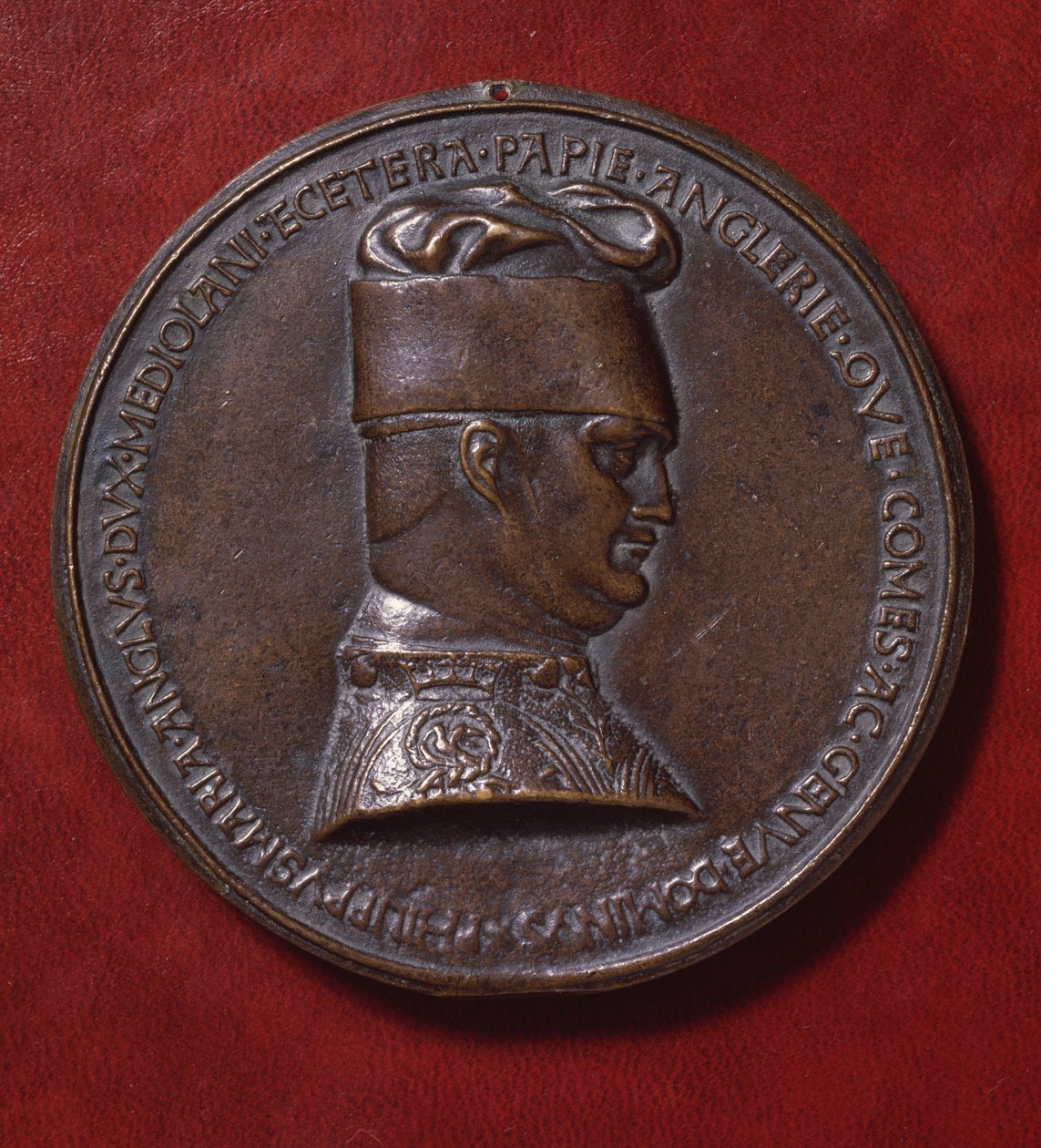 Medaglia di bronzo di Filippo Maria Visconti (1392-1447), retro, progettata nel 1441 da Antonio di Puccio Pisano, noto come Pisanello (ca 1395-1455), diametro 10,20 cm da Antonio Pisanello