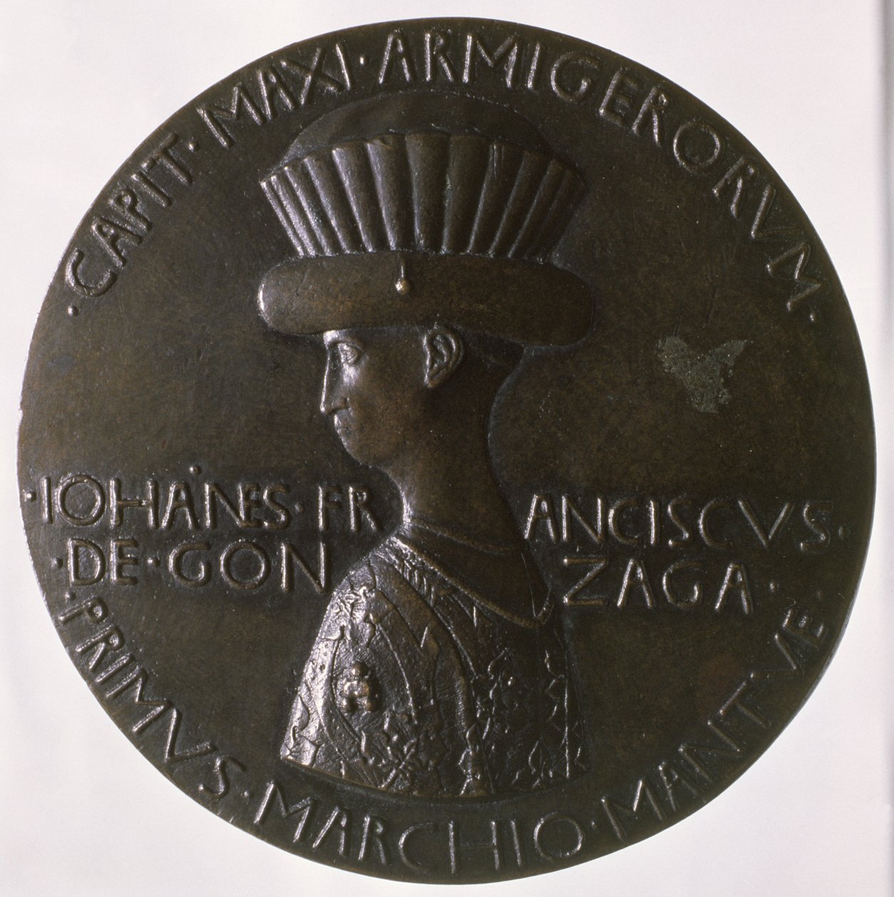 Medaglia ritratto raffigurante Gianfrancesco Gonzaga (13945-1444) 1446-8 da Antonio Pisanello