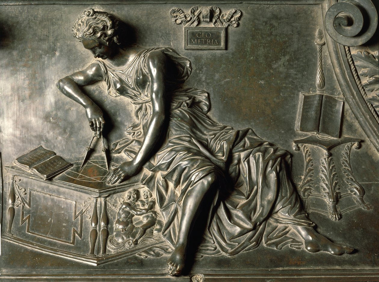 Geometria (dettaglio dalla tomba di Sisto IV) da Antonio Pollaiuolo