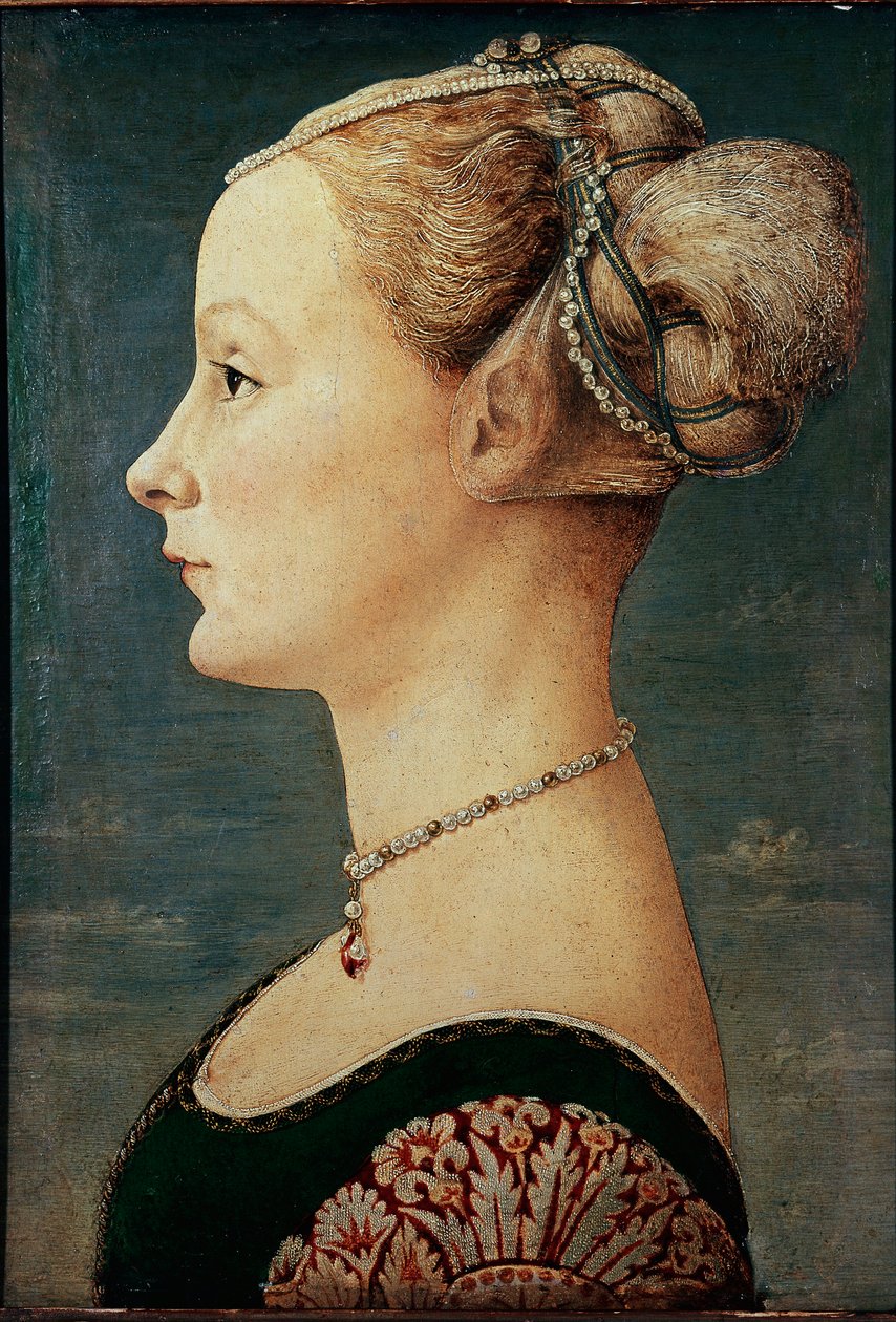 Ritratto di una giovane donna da Antonio Pollaiuolo