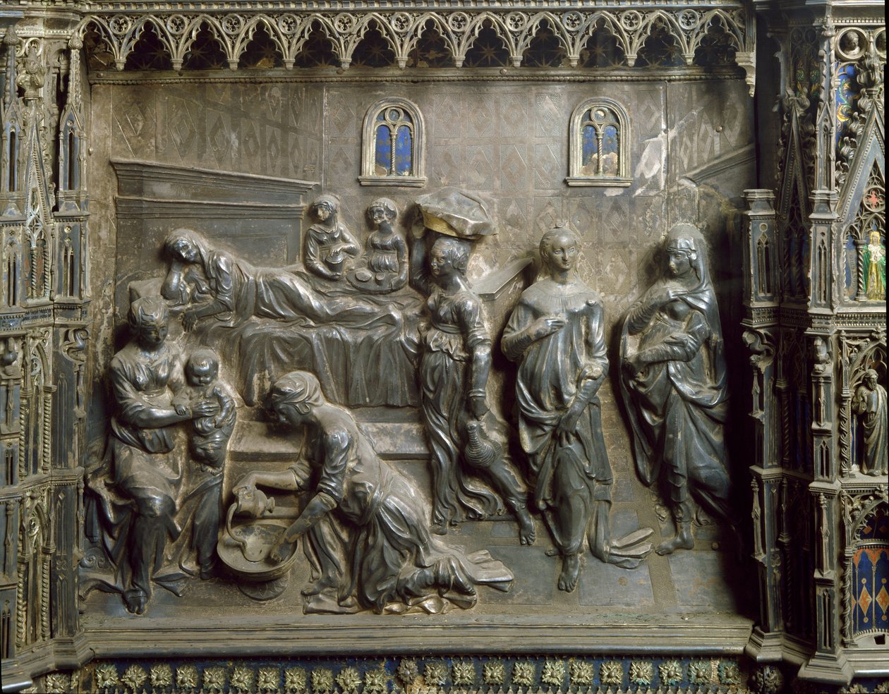 La nascita di Giovanni Battista da Antonio Pollaiuolo