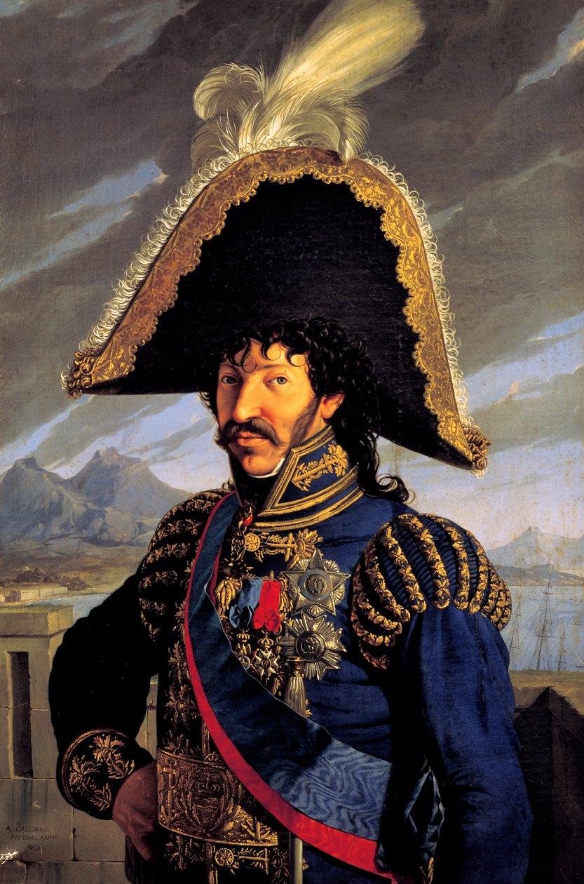 Ritratto di Joachim Murat da Antonio Raffaele Callander