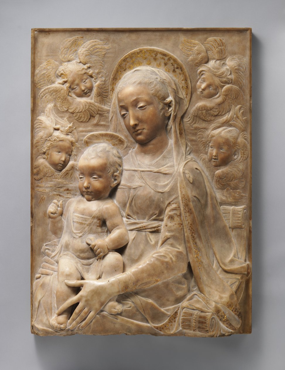Madonna col Bambino e angeli, c.1455-60 da Antonio Rossellino