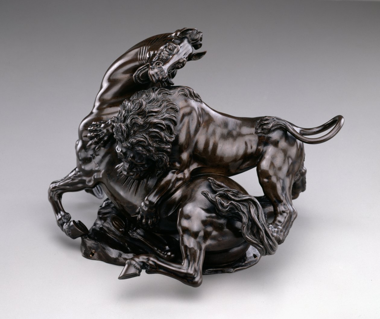 Leone che attacca cavallo, c.1580/90 da Antonio Susini