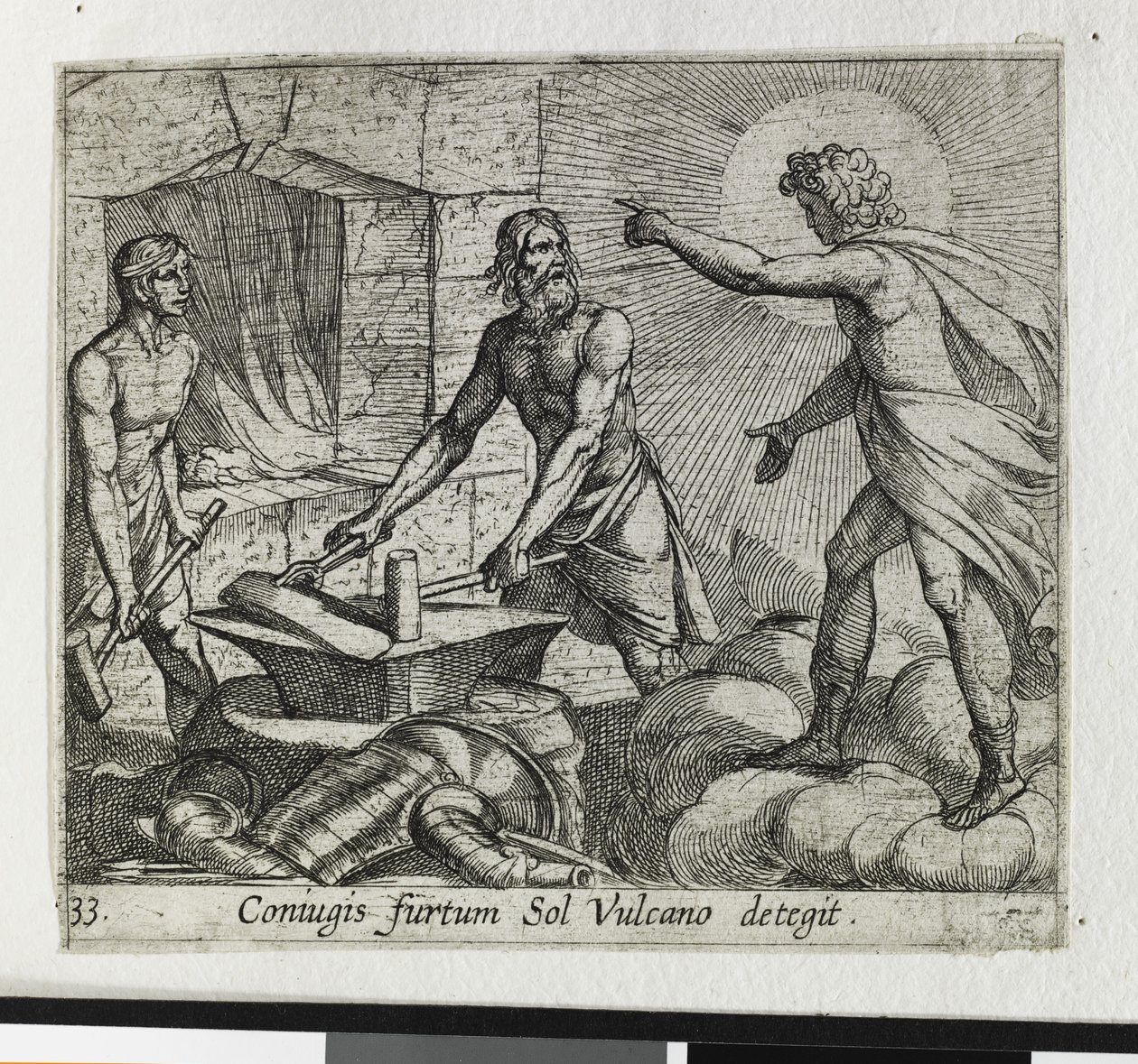 Apollo alla Fucina di Vulcano da Antonio Tempesta