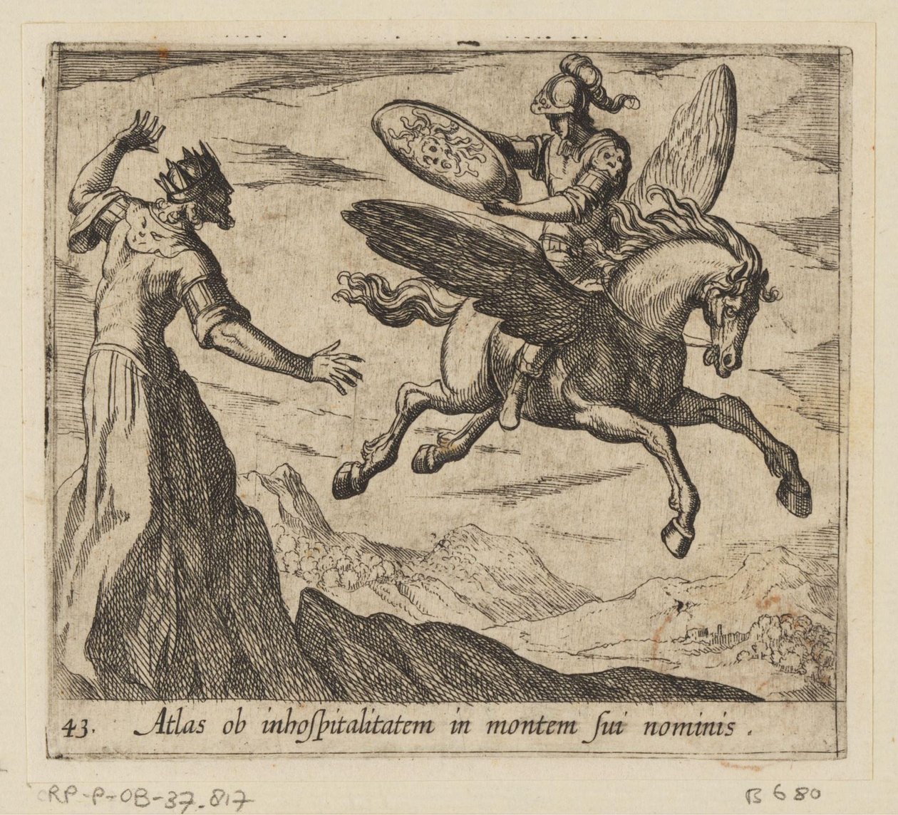Atlante trasformato in montagna da Antonio Tempesta