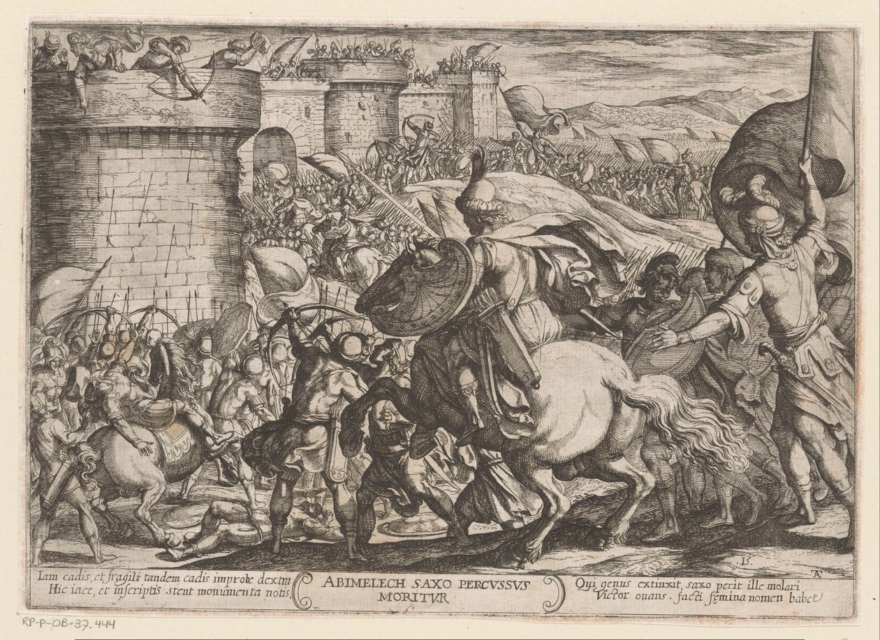 La morte di Abimelech da Antonio Tempesta