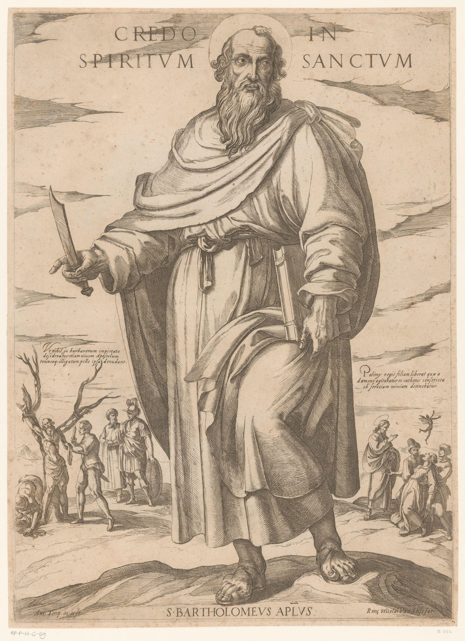 San Bartolomeo (Credo in spiritum sanctum) (Cristo, Maria e gli apostoli) da Antonio Tempesta