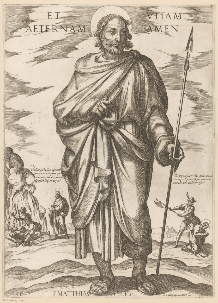 San Mattia (Et vitam aeternam amen) (Cristo, Maria e gli apostoli) da Antonio Tempesta