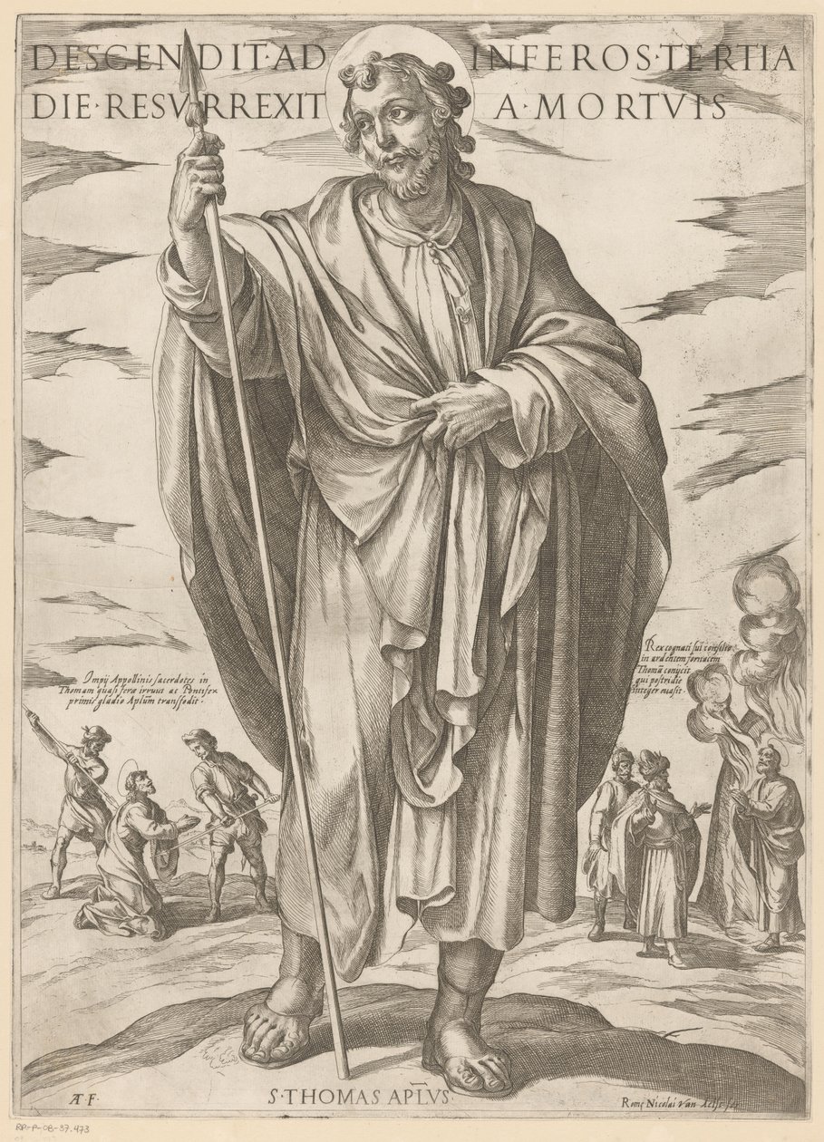 San Tommaso (Christus, Maria en de apostelen) da Antonio Tempesta