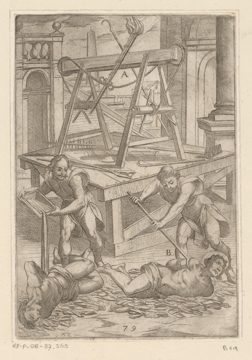 Tortura con olio bollente da Antonio Tempesta