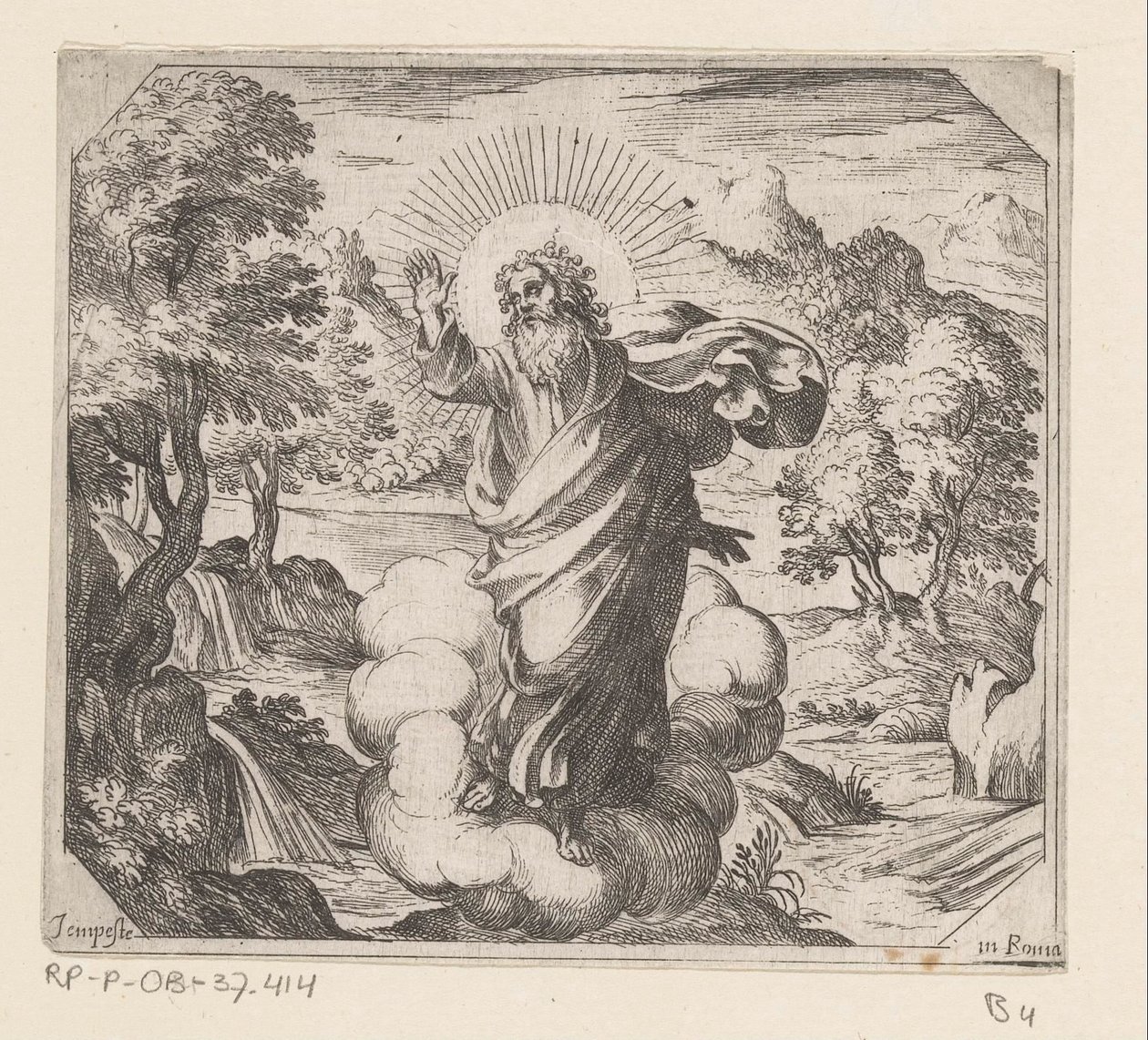 Dio crea piante e alberi da Antonio Tempesta