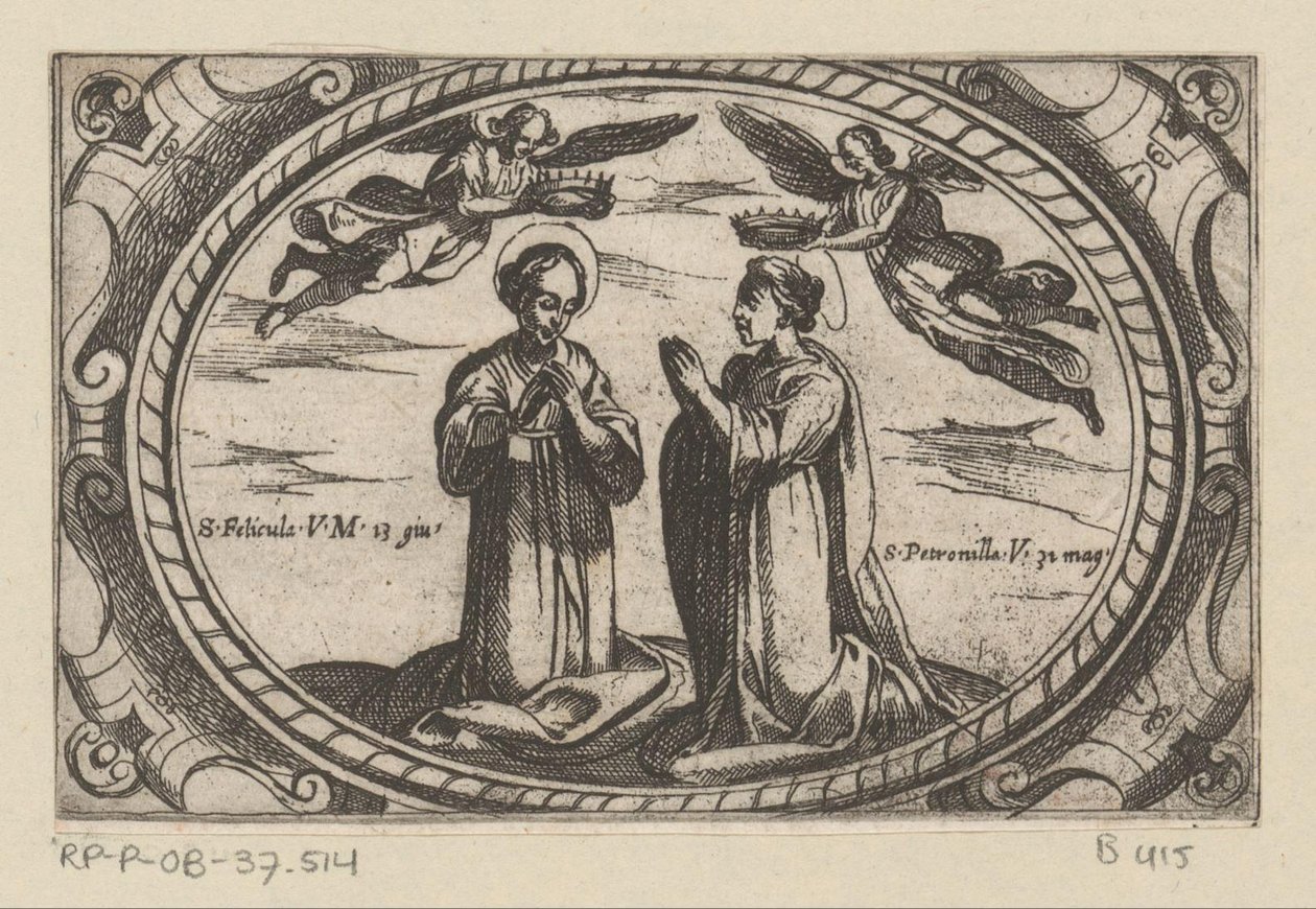 Santa Felicula e Santa Petronilla da Antonio Tempesta
