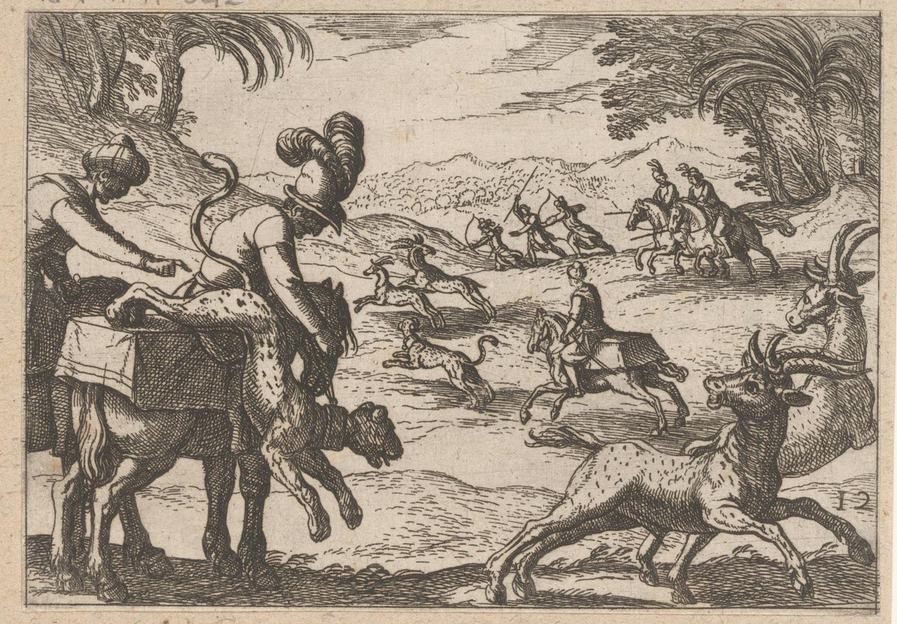Caccia alle antilopi da Antonio Tempesta