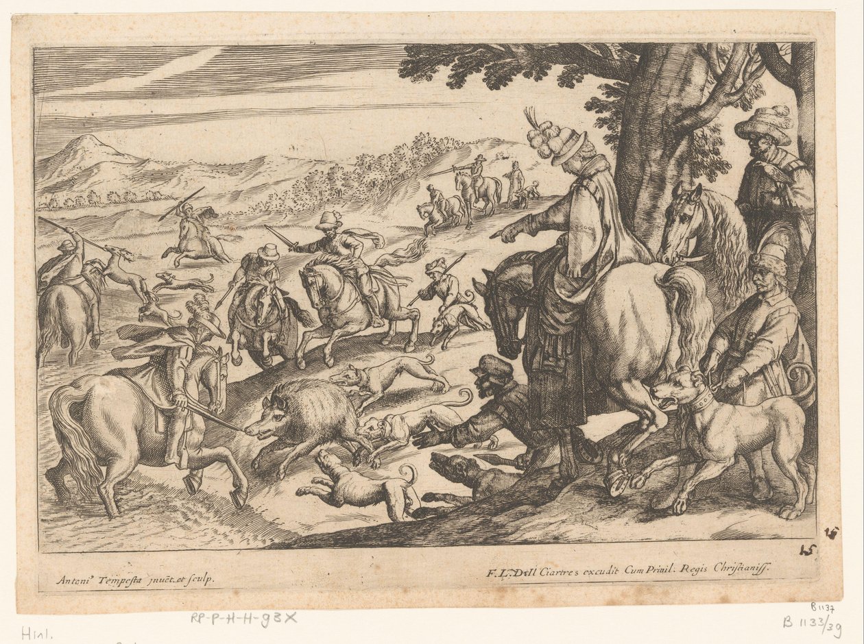 Caccia al cinghiale e al cervo da Antonio Tempesta