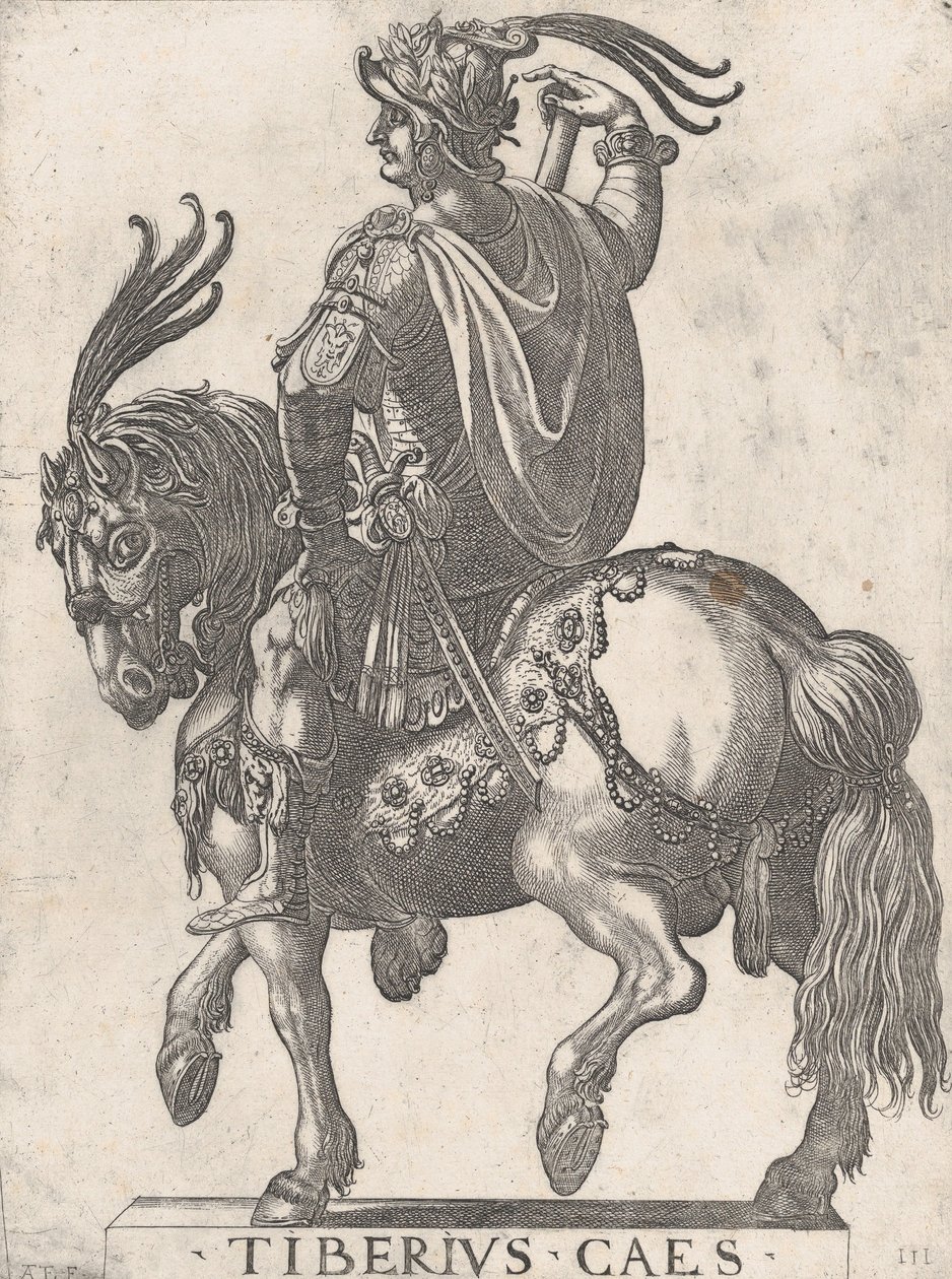 Tavola 3: Imperatore Tiberio a cavallo, da 