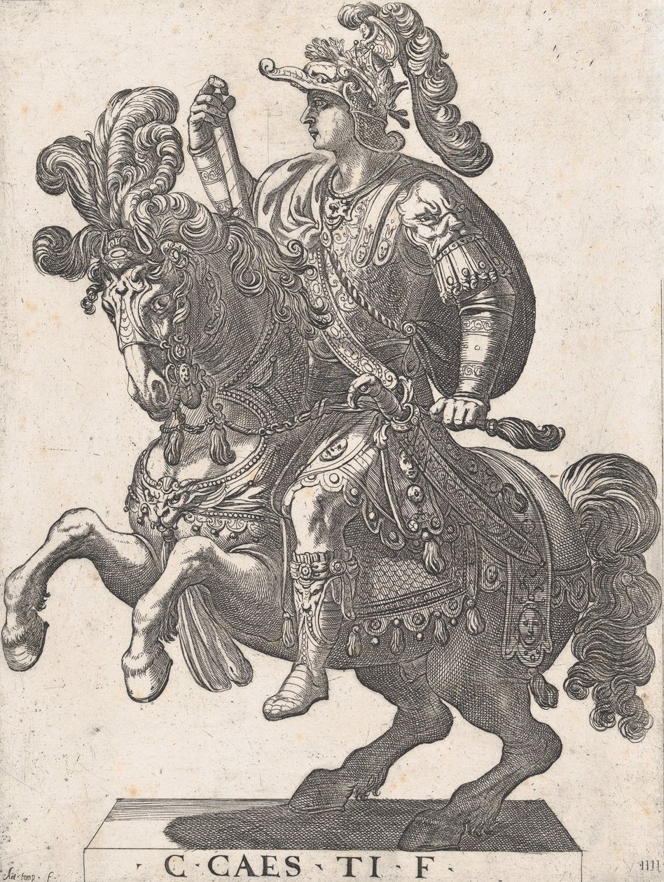 Tavola 4: Imperatore Gaio a cavallo, da 
