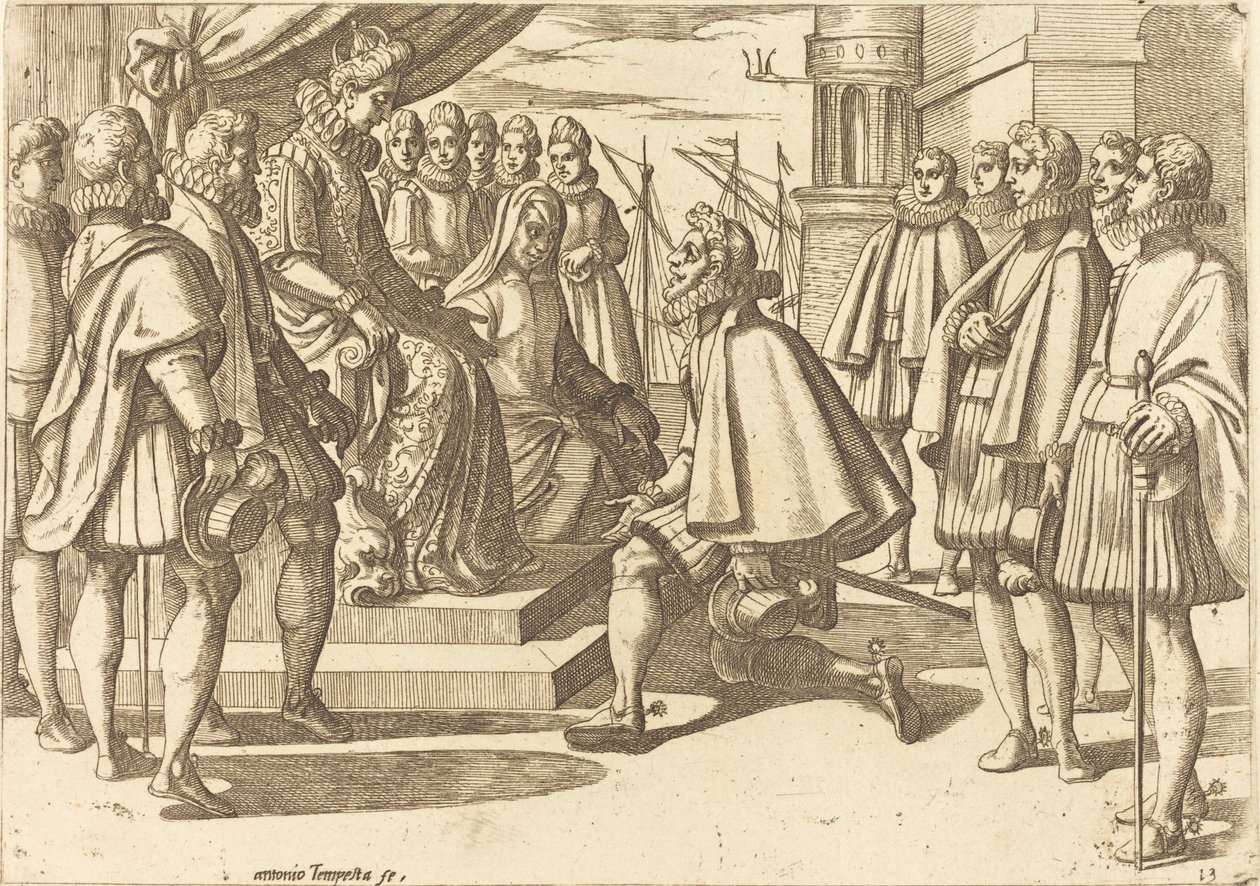 Duca spagnolo davanti a Margherita d