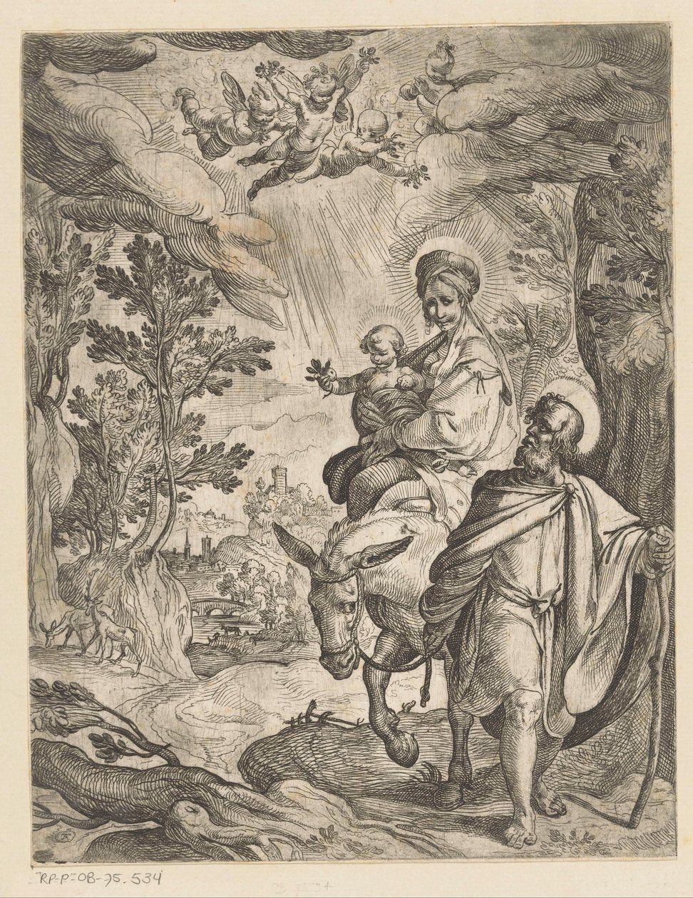 Fuga in Egitto da Antonio Tempesta
