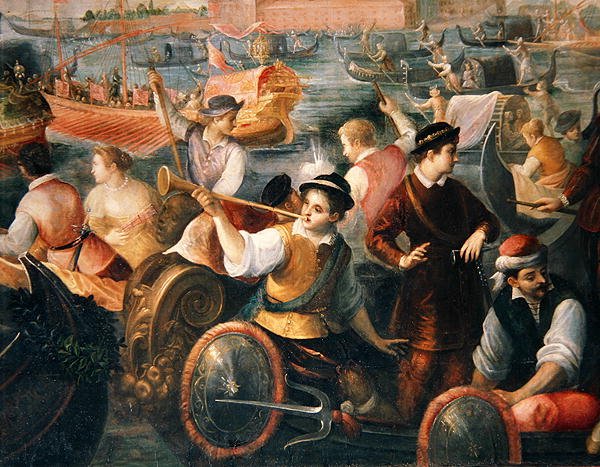 Lo sbarco di Caterina Cornaro a Venezia nel 1489 (dettaglio) da Antonio Vassilacchi