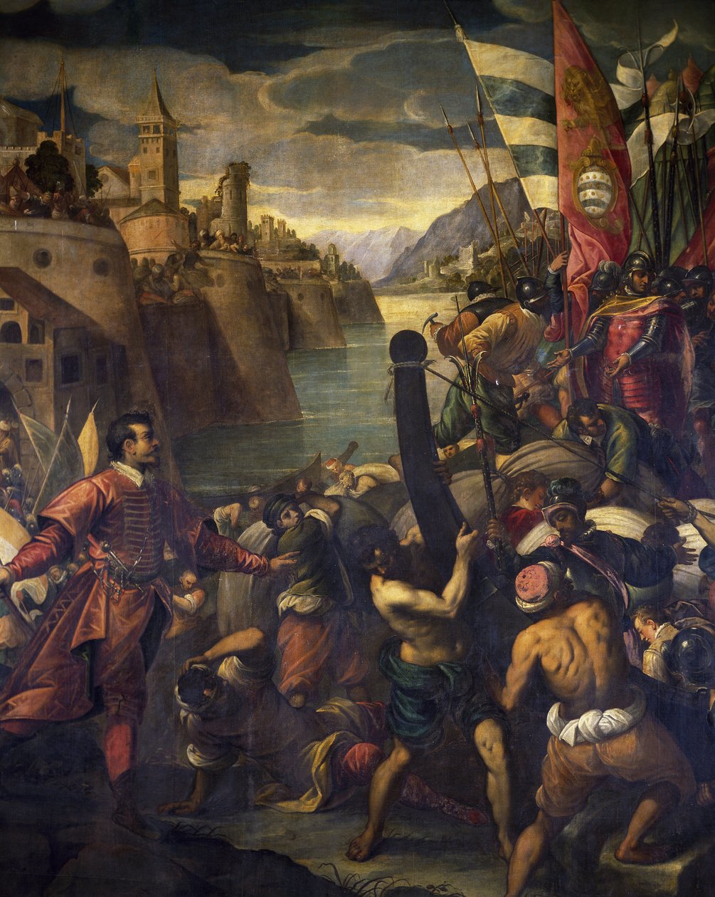 Veneziani e crociati alla conquista di Tiro da Antonio Vassilacchi