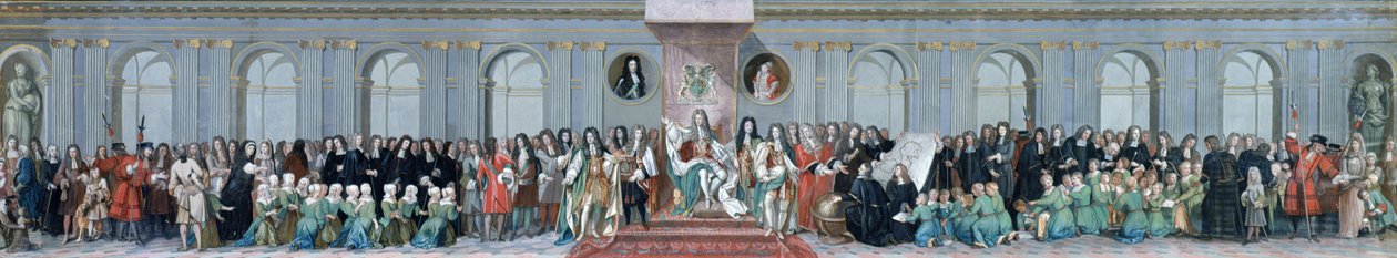 Giacomo II riceve gli studiosi di matematica del Christ