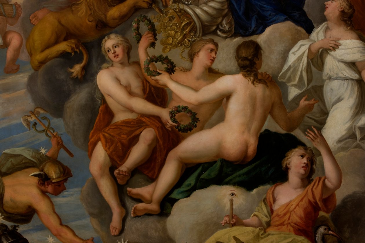Le tre Grazie (dettaglio) da Antonio Verrio