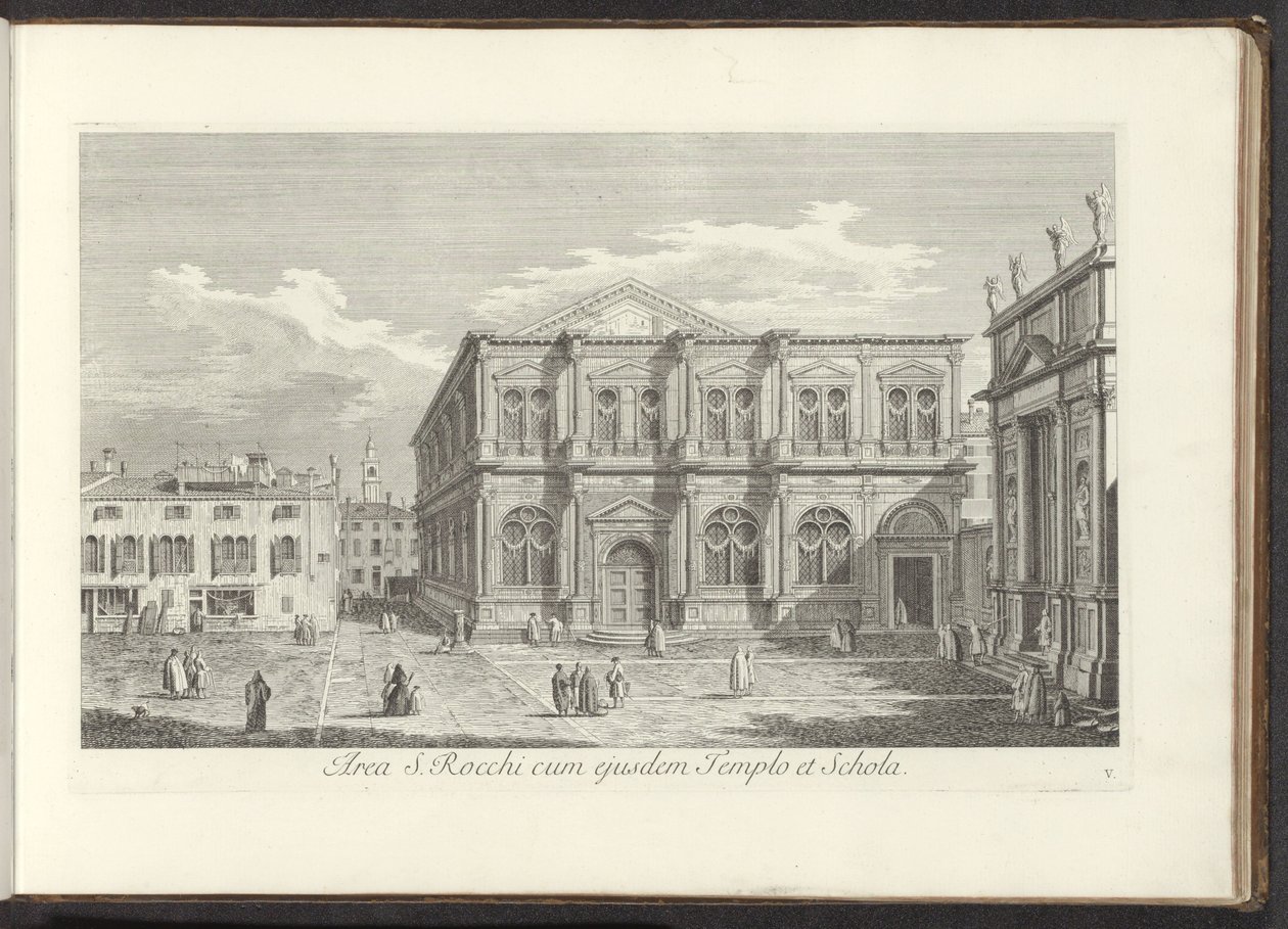 Veduta di Campo San Rocco a Venezia da Antonio Visentini